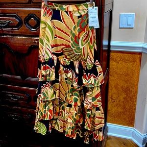Zara Maxi Skirt multi colored, new with tags.